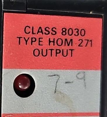SQUARE D SY/MAX HOM-271 8030 SERIES A OUTPUT MODULE. Loc3A-21