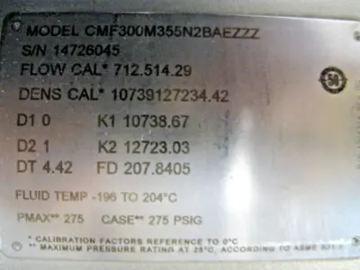 USED Micromotion CMF300 M355N2BAEZZZ