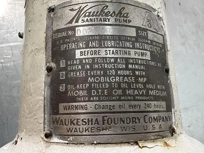 USED 1997 WAUKESHA 25 POSITIVE DISPLACEMENT PUMP