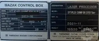 USED 2021 MAZAK OPTIPLEX CHAMPION 3015