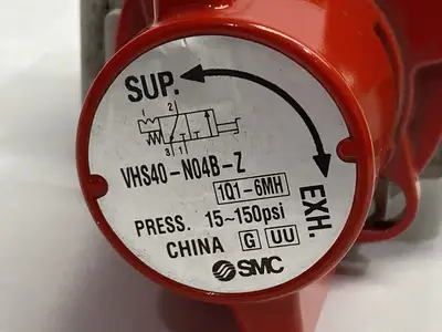 USED SMC MANUAL LOCKOUT RELIEF VALVE SINGLE ACT 3-PORT
