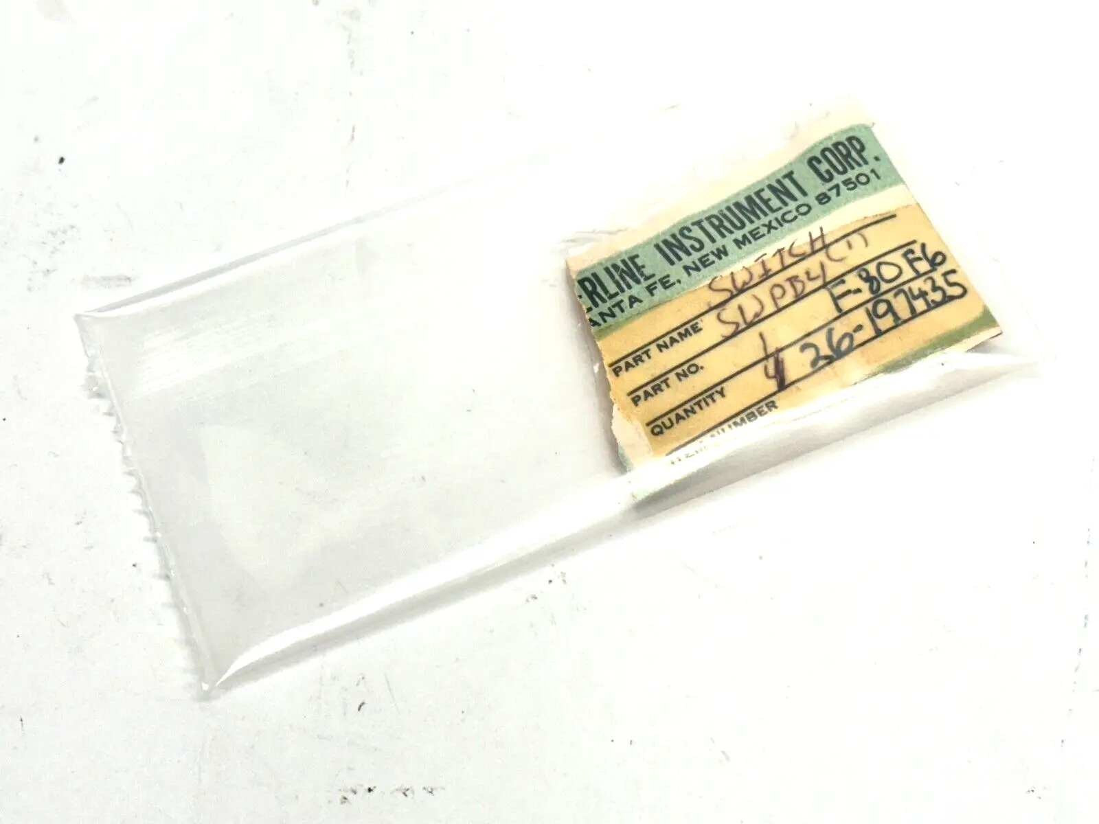SWPB4 | Eberline  Pushbutton Switch For Ion Chamber V8532 - New