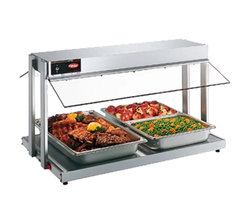 Hatco GRBW-66 67 1/8" Buffet Warmer, Sneeze Guards, Light & Heated Base, 240v