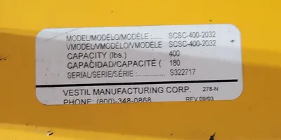 VESTIL SCSC-400-2032 Miscellaneous, Hydraulic Lift Table | Machinery Central (9)