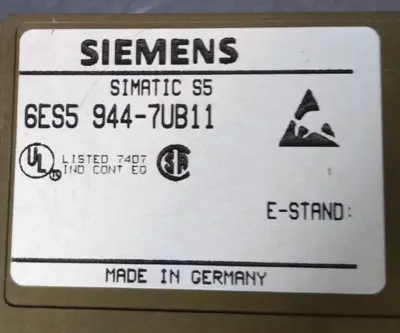 Siemens 6ES944-7UB11 Simatic S5 Loc3C32