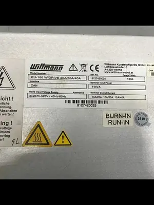 USED WITTMANN EU-186 W-DRIVE 20A/30A/40A