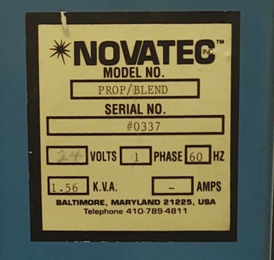 USED NOVATEC PROP/BLEND