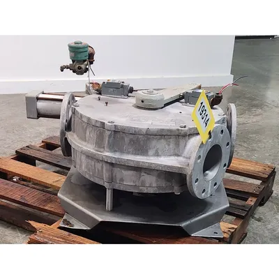 Used Reimelt GmbH 4" Single-channel Stainless Steel Tunnel Diverter Valve