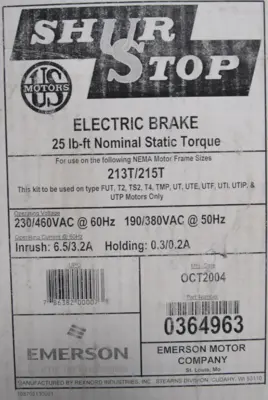 NEW EMERSON 0364963 ELECTRIC BRAKE