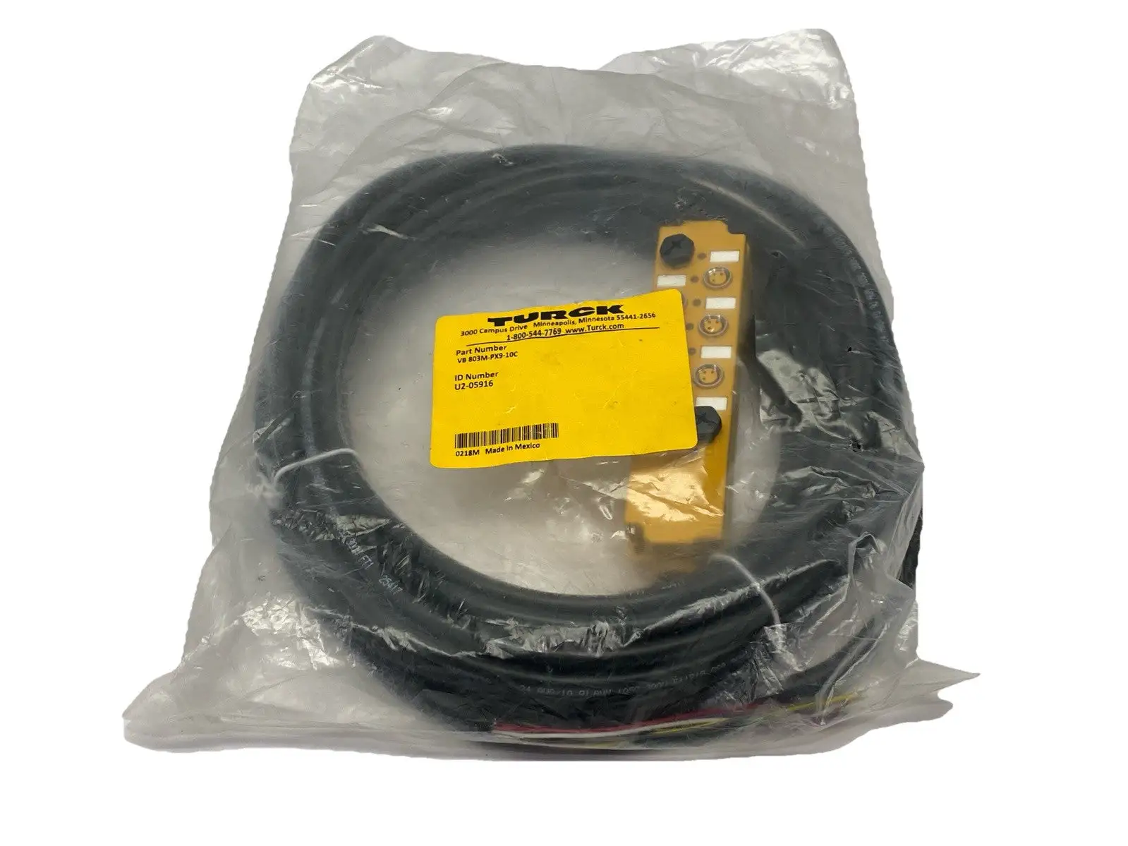 VB 803M-PX9-10C, U2-05916 | Turck VB 803M-PX9-10C Distribution Box 8-Port M8 3-Pin U2-05916 - New