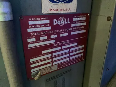 Used DOALL 2013V Vertical Band Saws Ohio US | HGR 24 #1261166