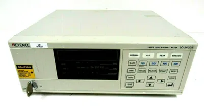 USED KEYENCE LC-2400A LASER DISPLACEMENT METER LC-C1A 329707C LC2400A