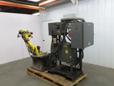 Fanuc M-6I Industrial Robot 6 Axis R-J2 Controller Teach Pendant Spray Head