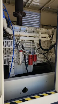 2007 500KW Kohler 500REOZVB Enclosed Generator w Base Tank 480V Volvo 350 Hours Serviced & Tested