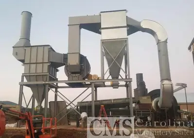 USED HEIL 10.5'X32' TRIPLE PASS ROTARY DRUM DRYER WITH WEBB BURNER