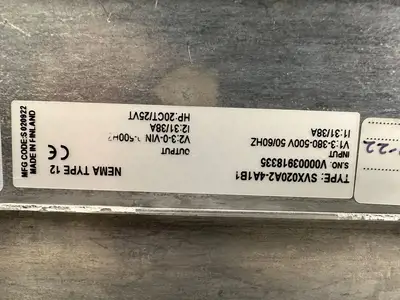 Eaton Corporation SVX020A2-4A1B1 SVX9000 Nema Type 12 (8.5.3)