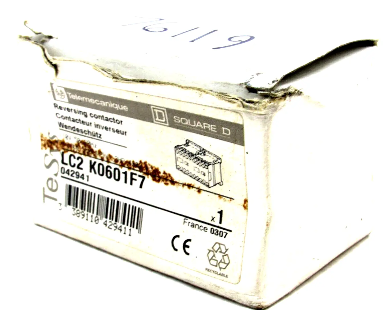 NEW TELEMECANIQUE LC2 K0601F7 REVERSING CONTACTOR LC2K0601F7