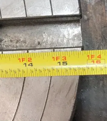USED WHITON 15-1/2" - 4 JAW CHUCK