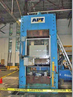 1200 Ton AP & T Blanking, Embossing & Cutoff Line