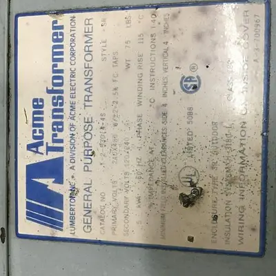 USED ACME TRANSFORMER T-2-53014-4S