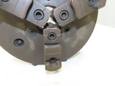 Cushman 1010208L0B 3-Jaw Independent Manual Lathe Chuck 8" OD L0 Taper Mount
