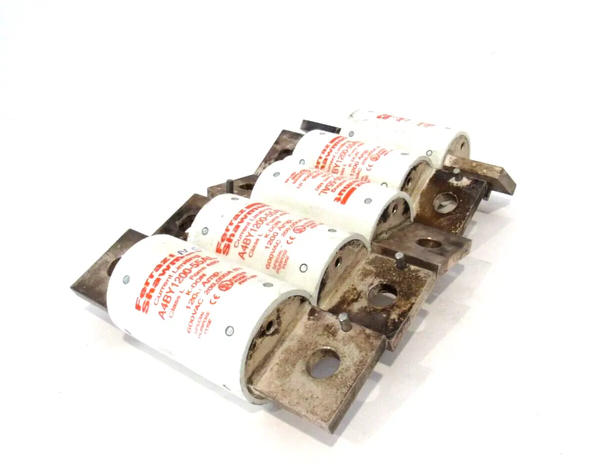 LOT OF 5 NEW FERRAZ SHAWMUT A4BY1200-55AL FUSES A4BY120055AL
