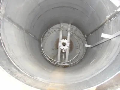 SPC4782  Tank 350 gallon vertical tank, Stainless Steel, conical