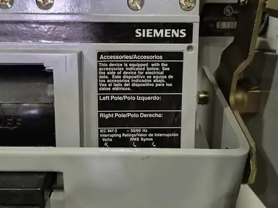 Used SIEMENS HHJD63F400 Switchgears British Columbia CA | Lenmark #239444
