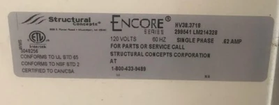42-0173 Structural Concepts 40” Dry and 50” Refrigerated Bakery Display Cases