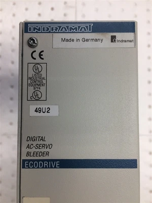 USED INDRAMAT BZM01.1-01-07 (2)-SERVO DRIVE BLEEDER MODULE