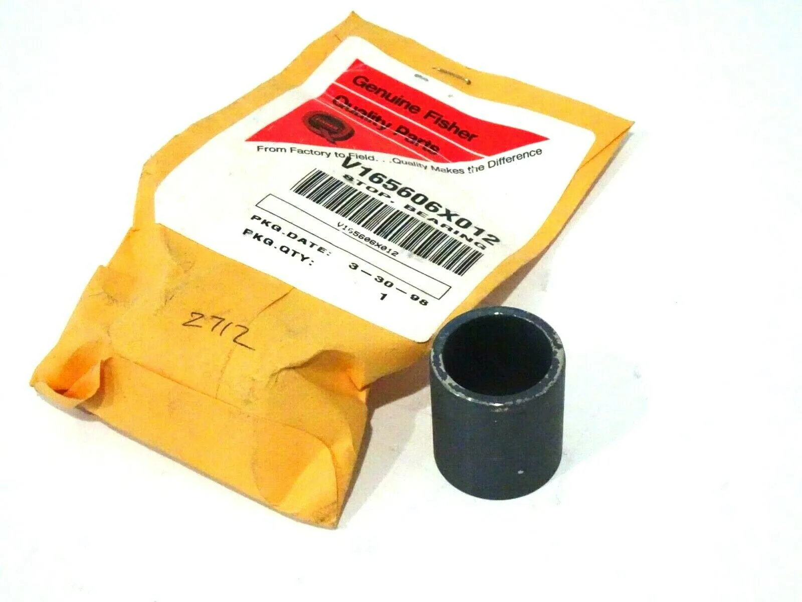 LOT OF 2 NEW FISHER V165606X012 STOP, BEARINGS