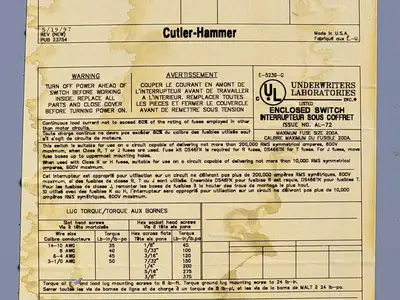 NEW CUTLER-HAMMER 1HD364
