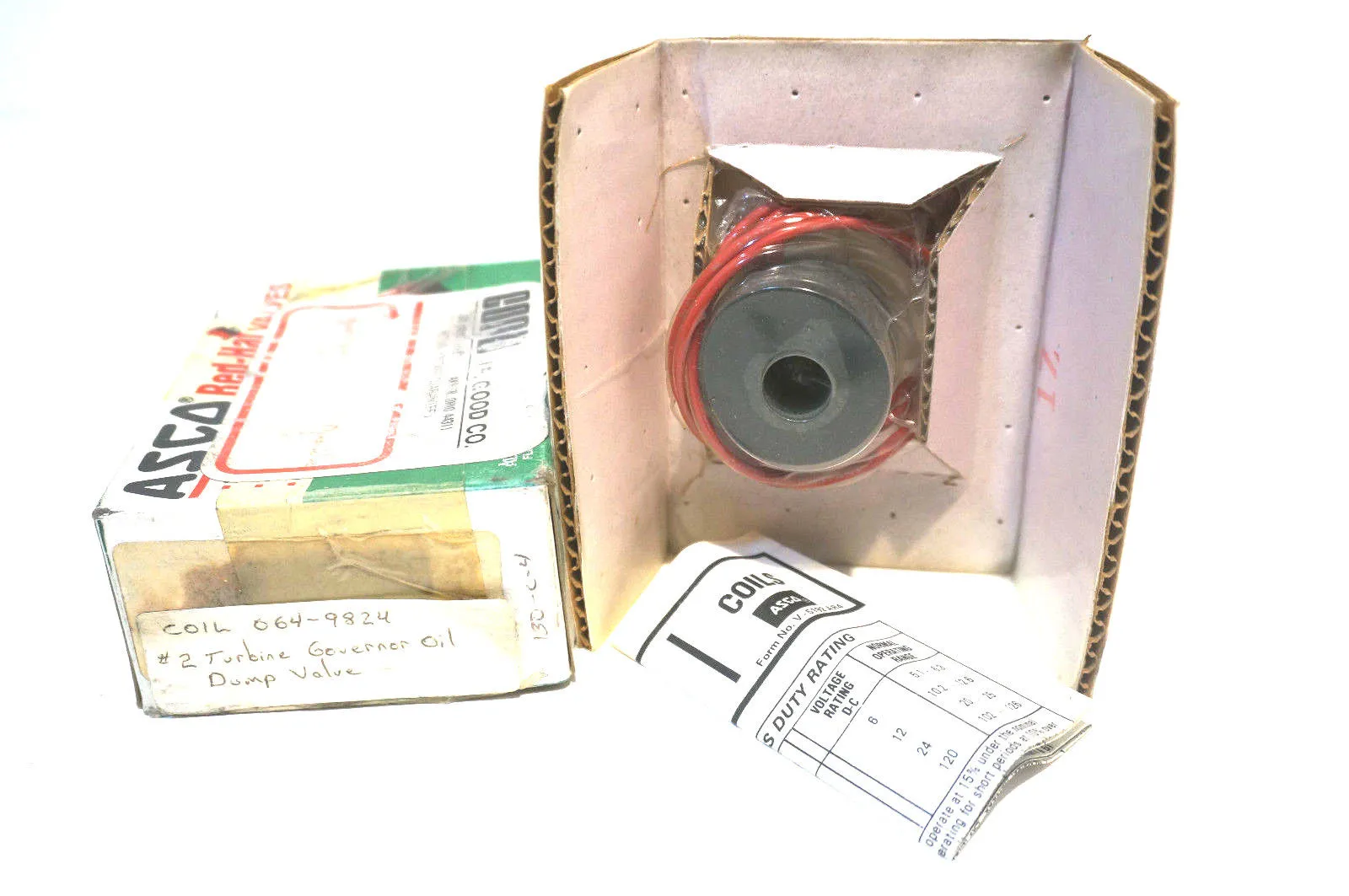 NEW ASCO 0649824 SOLENOID COIL