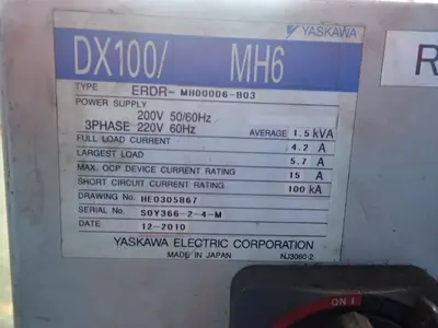 USED YASKAWA MOTOMAN MH6