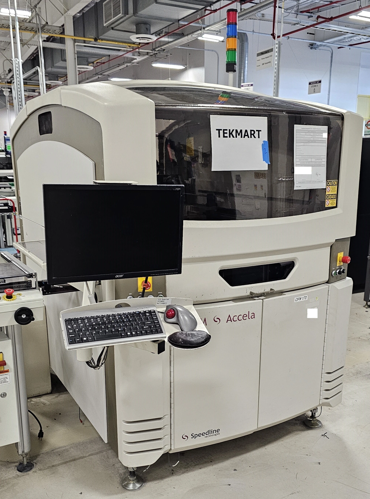 USED 2008 SPEEDLINE MPM ACCELA STENCIL PRINTER