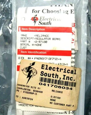 REPAIRED RELIANCE ELECTRIC 0-57100 REGULATOR BOARD 057100