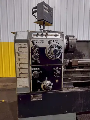 18" x 40" CHIEN YEH MODEL #CY450-1000 TOOLROOM ENGINE LATHE, 2.5" HOLE: STOCK #19324