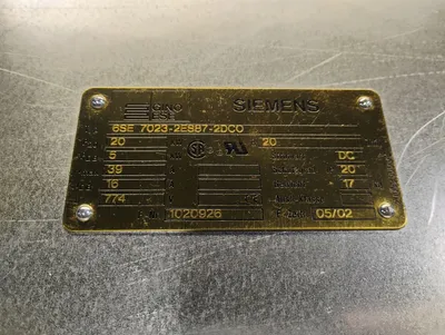 SIEMENS 6S3 7023-2ES87-2DC0 Electrical/PLC/Automation | ESS Industrial Equipment Sales (3)