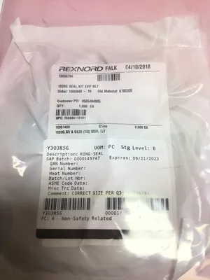 Rexnord 1020G 1/2″ Ring Seal Kit EXP BLT