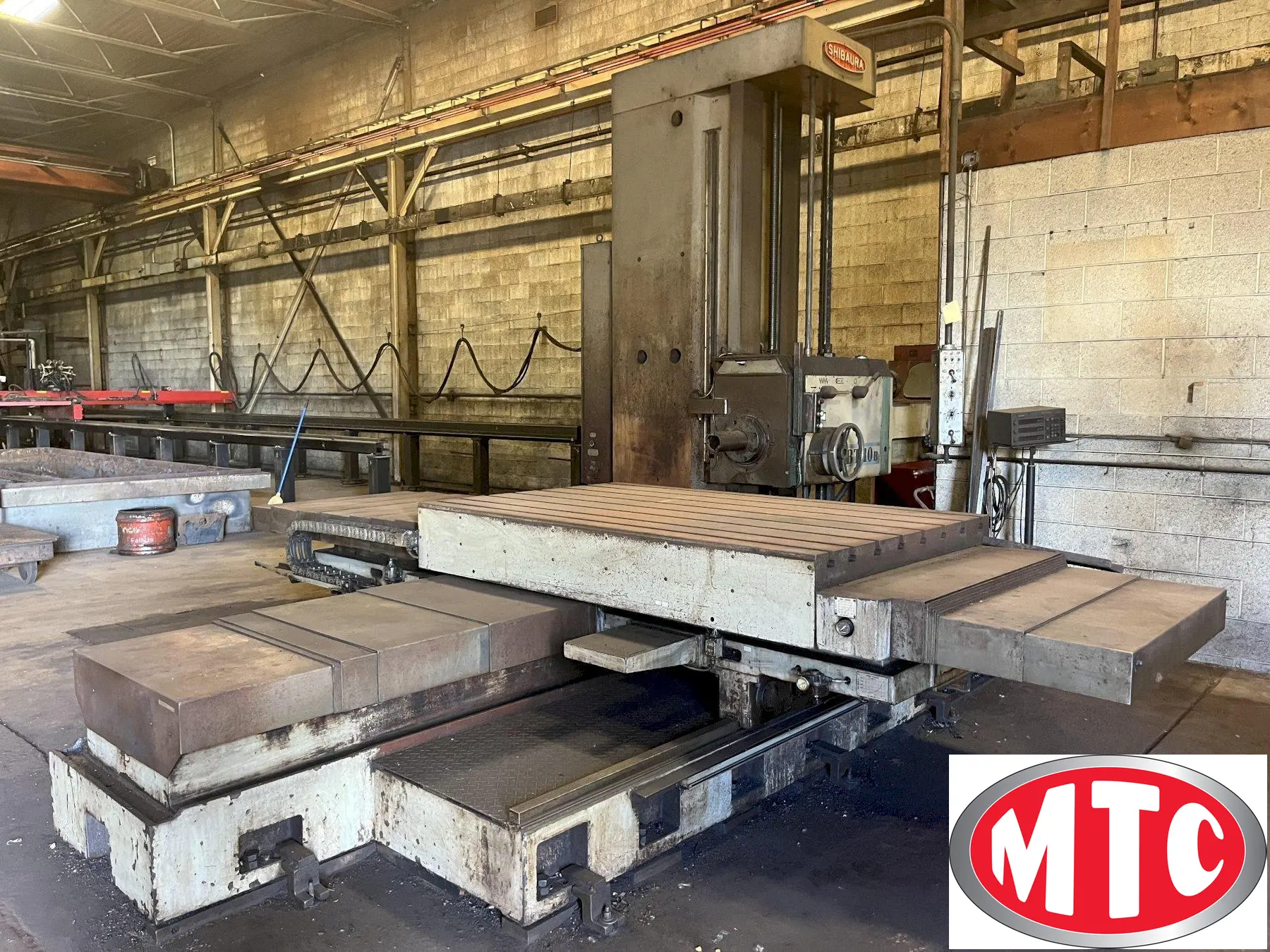 4” TOSHIBA SHIBAURA MODEL BT-10B (P2) TABLE TYPE HORIZONTAL BORING MILL