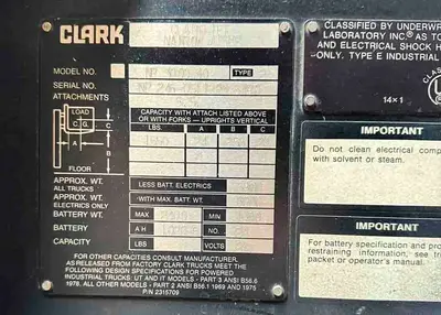 USED 1994 CLARK NP30