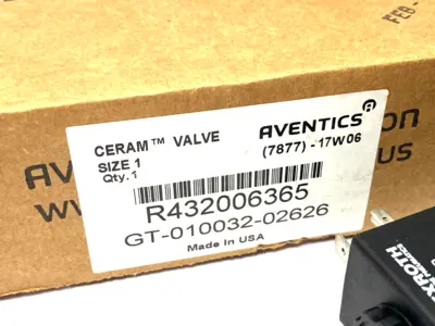 USED EMERSON REXROTH AVENTICS AVENTICS™ 5/3-DIRECTIONAL VALVE, SERIES CERAM™ GT-010032-02626