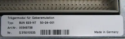NEW BAUMULLER BUN623-NT CONTROL UNIT CHASIS 00349738 50-24-001 BUN623NT