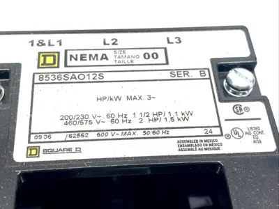 USED SQUARE D 8536SAO12S, 8536SAO12V02S