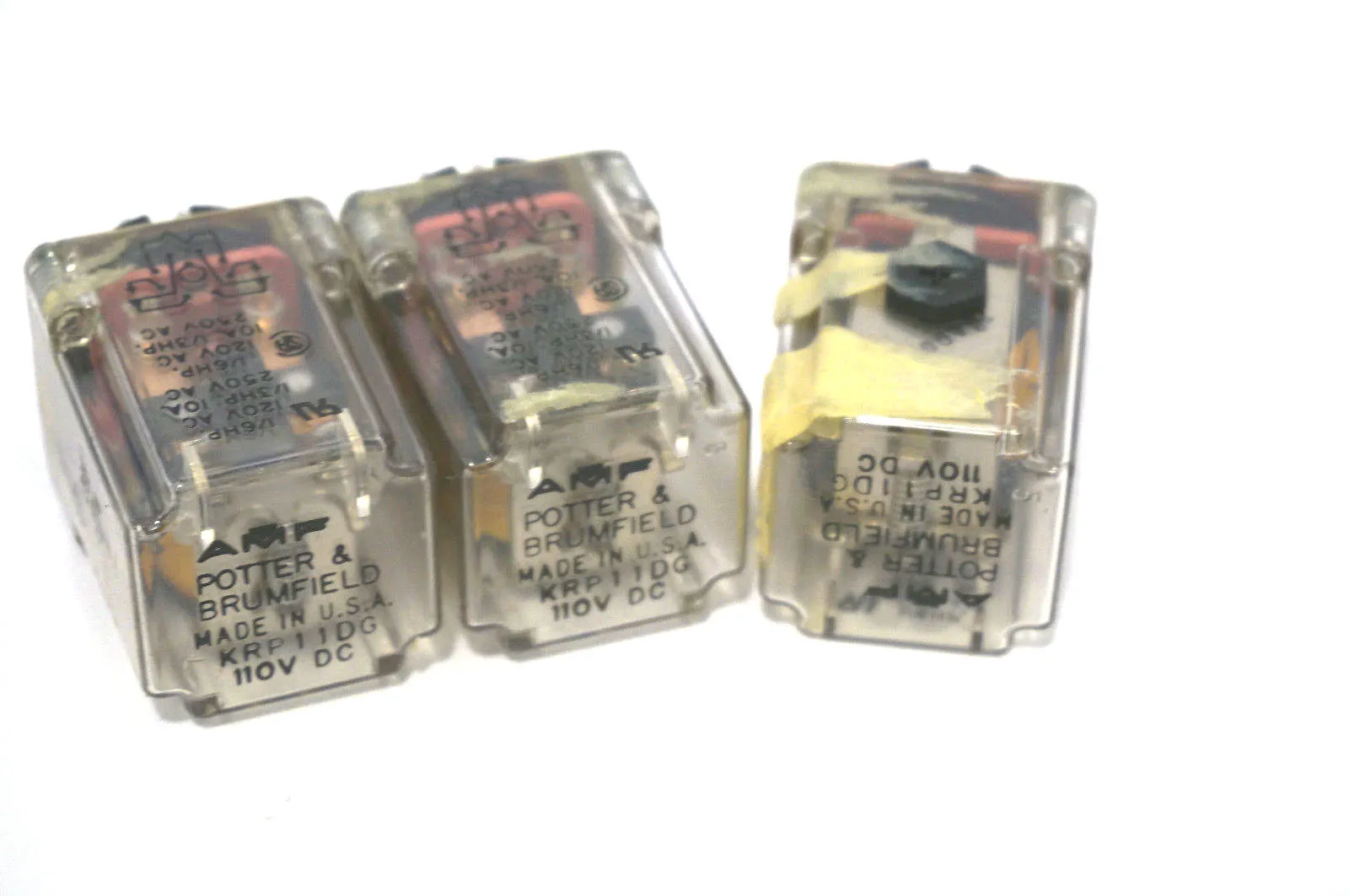 3 POTTER & BRUMFIELD KRP11DG RELAYS