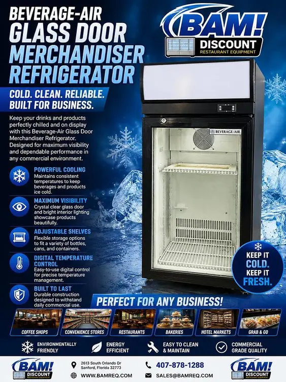 Used BEVERAGE-AIR CTF3-1-B Refrigerators Florida US | BAM Discount Restaurant Equipment #1229849