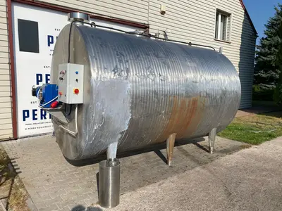 10000 L Stainless Steel Horizontal Insulated Mixing Tank