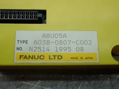 Used FANUC A03B0807C002 I/O Boards & Replacement Parts Ohio US | HGR 24 #885645