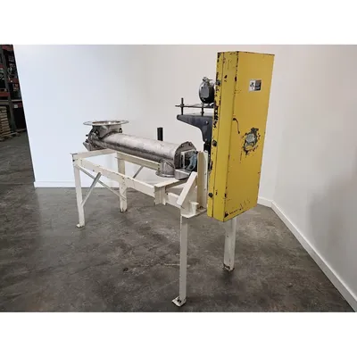 Used 1HP Goodman Conveyor 6" Stainless Steel Industrial Tubular Screw Feeder
