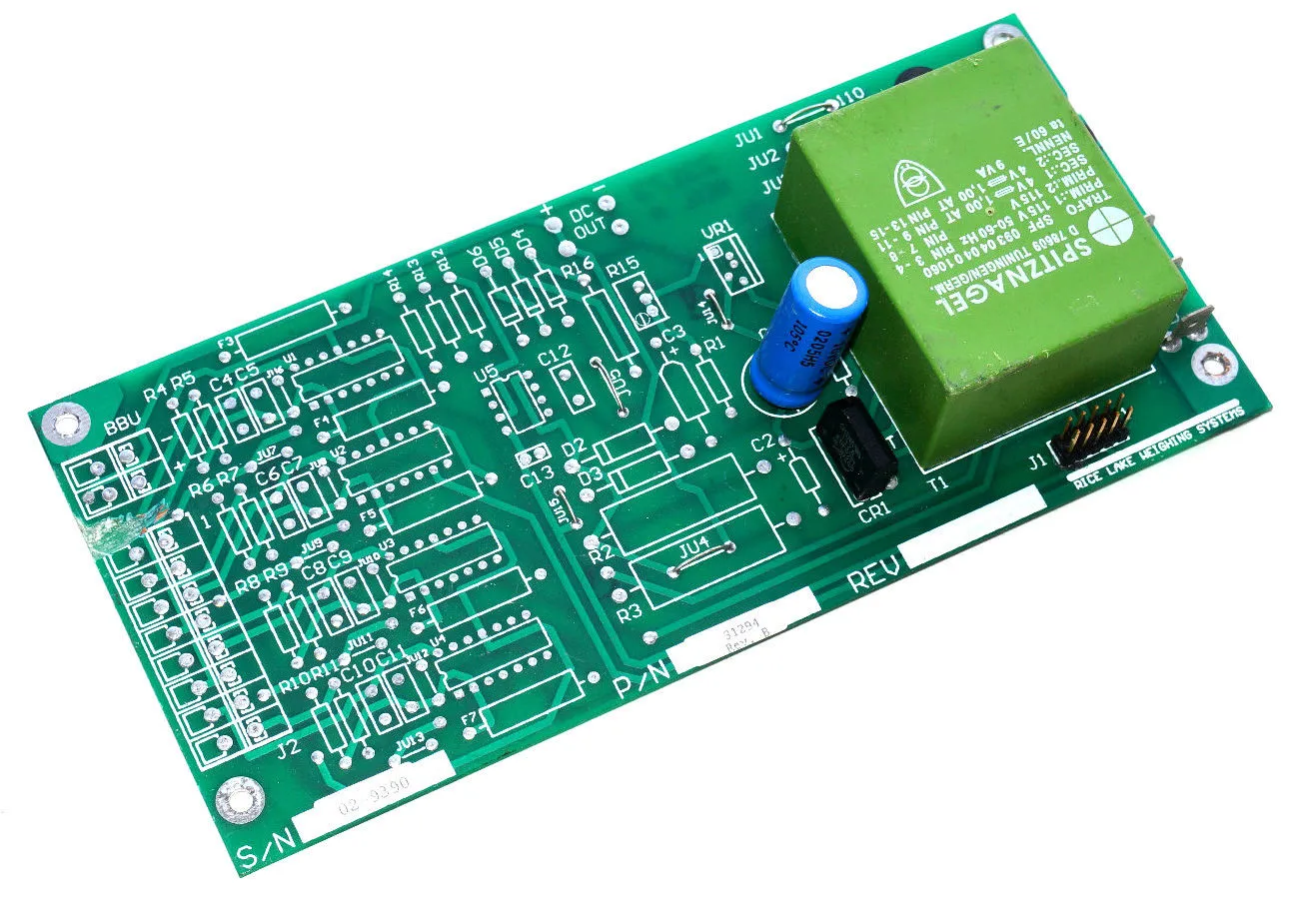 RICE LAKE WEIGHING SYSTEM 31294 PC BOARD REV. B